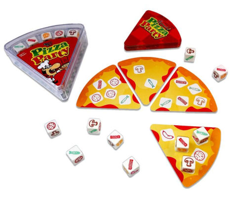 University Games Pizza Party Dice and Card Game