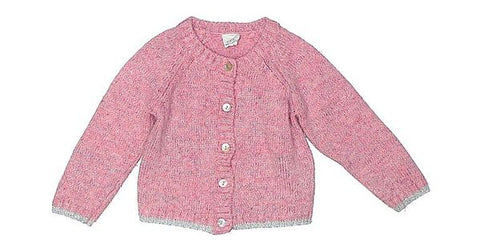 E.G.G. Cardigan Pink Silver Button Up