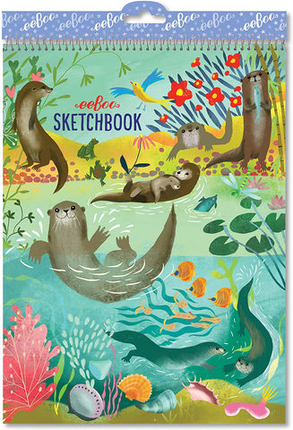 Eeboo Large Sketchbook Otters at Play