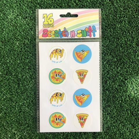 Beautiful Days Scratch n Sniff Pizza Set of 16 Stickers