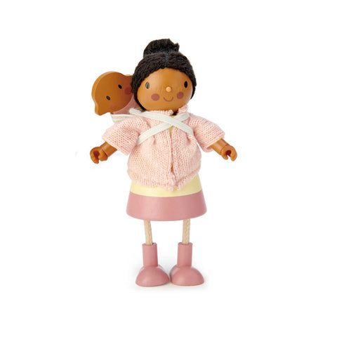 Tender Leaf Toys Wooden Doll Set Mom with Baby Mrs Forrester