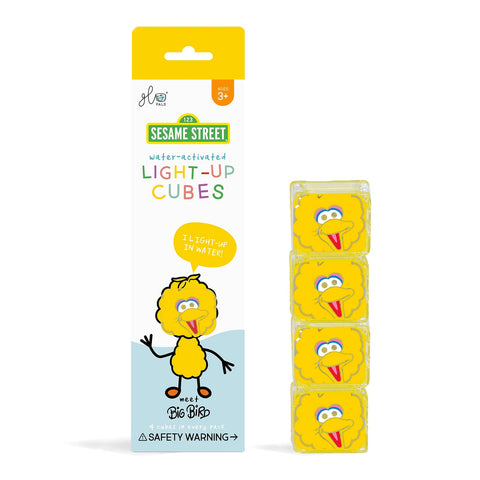 Glo Pals Water-Activated Light-Up Cubes Big Bird