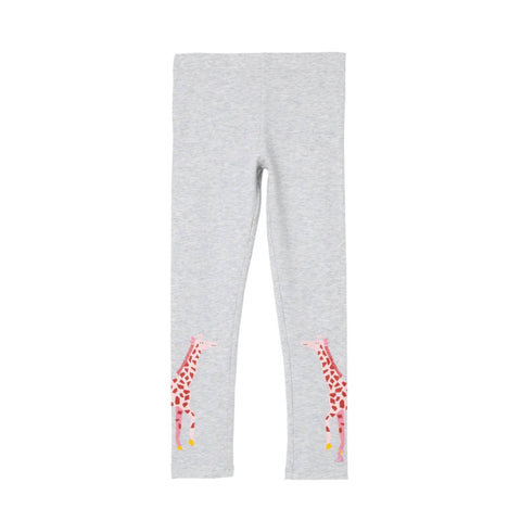 Joules Legging Gray with Pink Giraffe