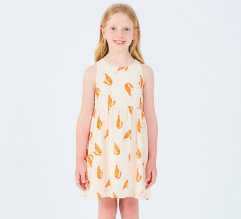 Compania Fantastica Shrimp Print Dress