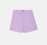 Compania Fantastica Lilac Girls Shorts with Patch Pockets