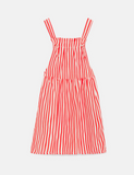 Compania Fantastica Red Stripe Pinafore Dress