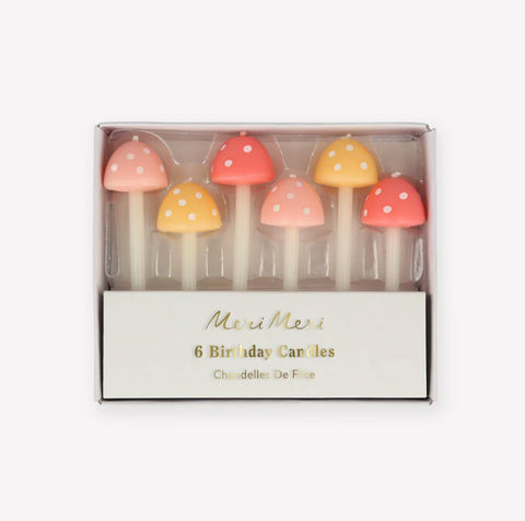 MeriMeri Mushroom Birthday Candles