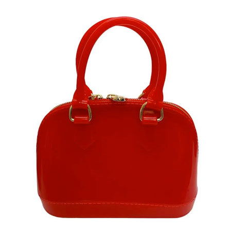 Carrying Kind Cate Red Jelly Purse