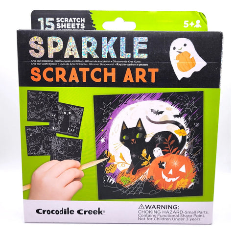 Crocodile Creek Sparkle Scratch Art Spooky