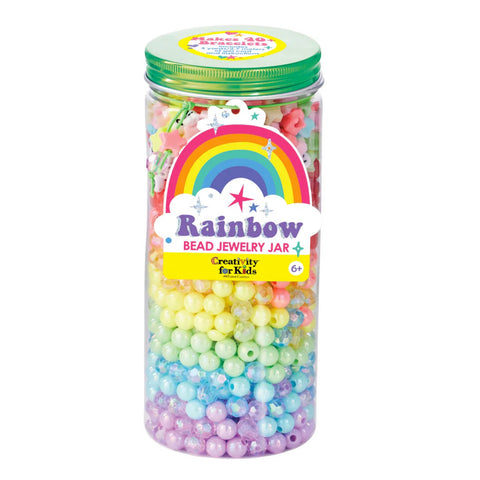 Creativity for Kids Rainbow Bead Jewelry Jar
