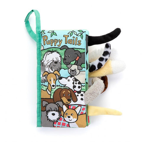 Jellycat Crinkle Book Puppy Tails