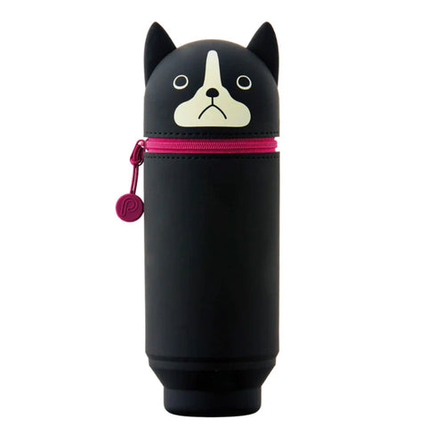 Nekorobi Stand Pen Case Black Frenchie