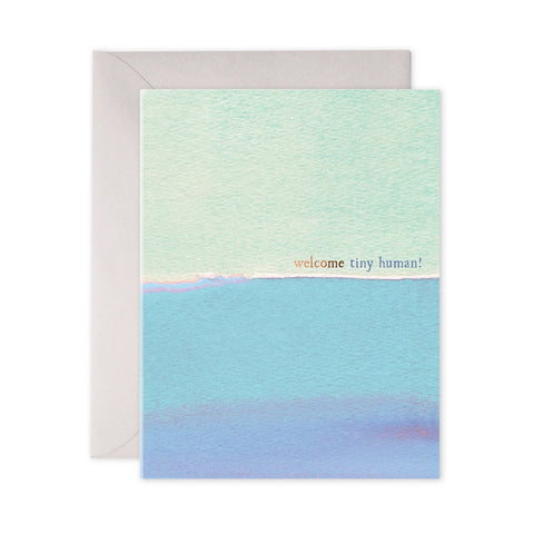 E Frances Card Welcome Tiny Human