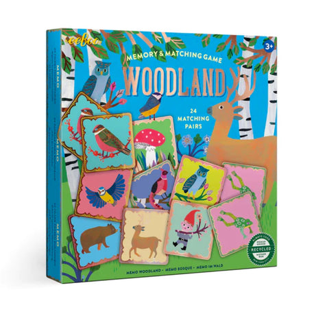 Eeboo Memory & Matching Game Woodland