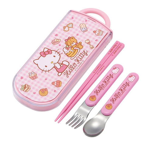 Hello Kitty Chopsticks Fork and Spoon Set