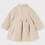 Mayoral Pleated Coat Oatmeal 2417