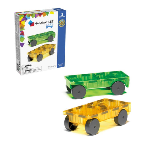 Magna-tiles Cars Green/Yellow Set of 2