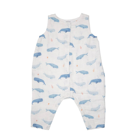 Angel Dear Whale Hello There Sleeveless Romper