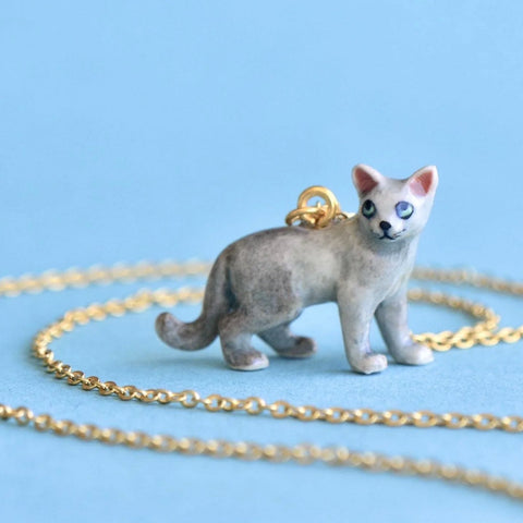 Camp Hollow Necklace Grey Cat