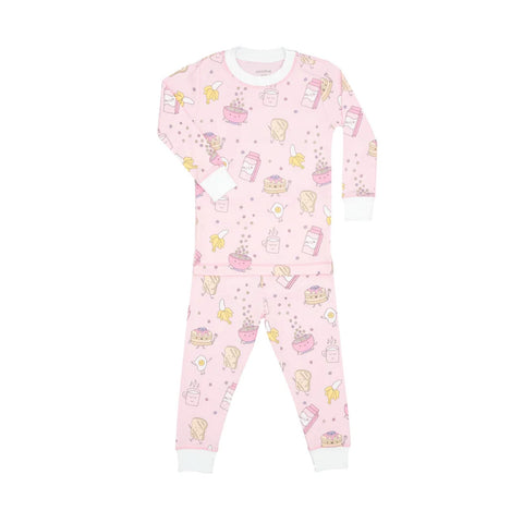 Noomie 2 Piece PJ set Pink Breakfast