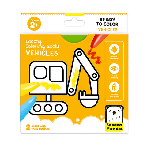 Banana Panda Looong Coloring Books Vehicles
