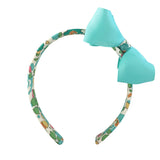 Milledeux Liberty of London X-Over Collection Aqua Bow Headband