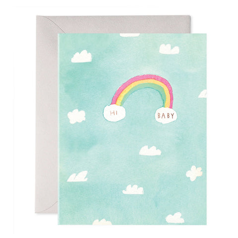 E Frances Card Hi Baby Rainbow