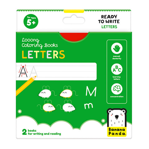 Banana Panda Looong Coloring Books Letters
