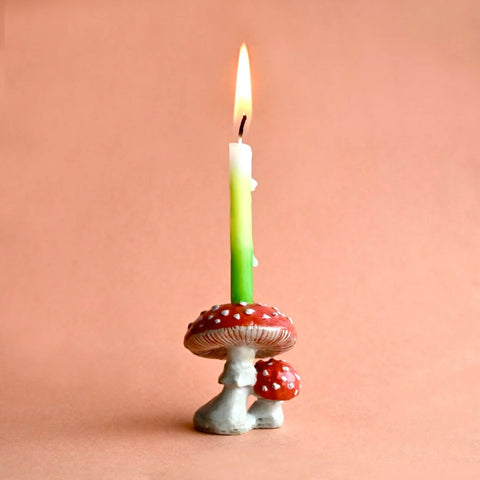 Camp Hollow Cake Topper Red Mushrooms
