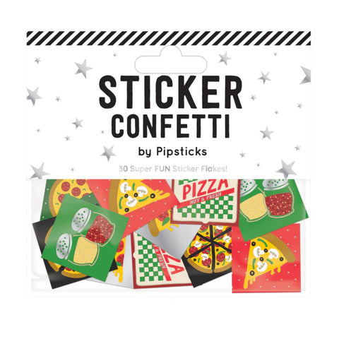 Pipstickers Pizza Perfection Confetti Stickers