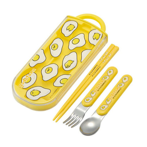 Gudetama Chopsticks Fork and Spoon Set