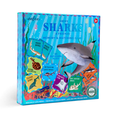 eeboo Sharks Memory and Matching Game