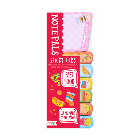 Ooly Note Pals Colorful Sticky Tabs - Fast Food