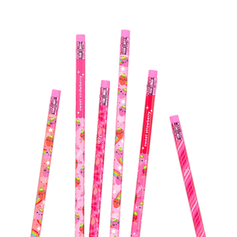 Ooly Juicy Scented Pencils Set of 6 - Strawberry