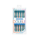 Ooly Seeing Double Fine Felt Double-Tip Markers Set of 5