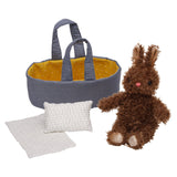 Manhattan Toy Moppettes Beau Bunny with Bassinet Carrier