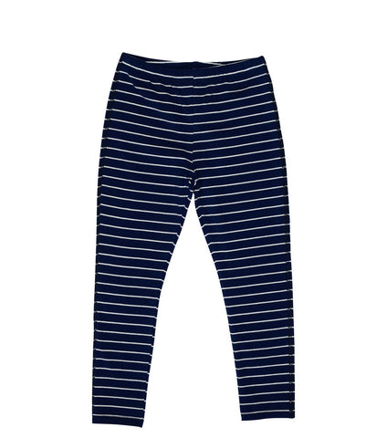 Toobydoo Leggings Navy White Stripe