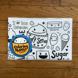 That’s Good Paper Ice Cream Coloring Sheet + Sticker Sheet