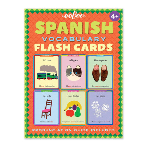 Eeboo Spanish Vocabulary Flash Cards