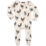 Milkbarn Organic Cotton Footie Chicken