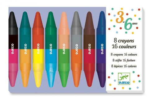 Djeco 8 Twin Crayons