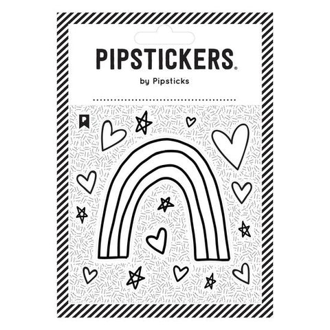 Pipsticks Sticker Sheet - Color In Rainbow