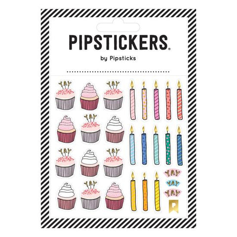 Pipsticks Party Cupcakes Sticker Sheet