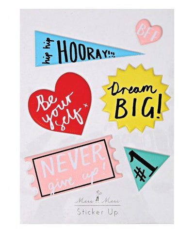 MeriMeri Sticker Sheet Puffy Affirmations