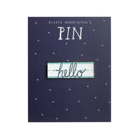 Master Boddington hello Enamel Pin