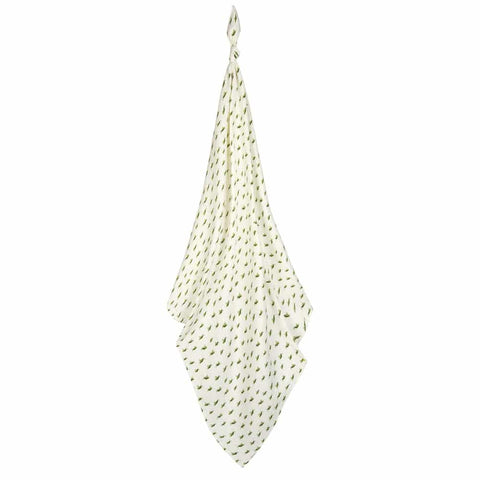 MilkBarn Organic Cotton Swaddle Blanket Grasshoppers