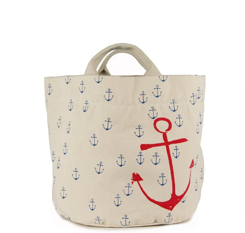Fluf Anchors Tote Bag And Bin Large