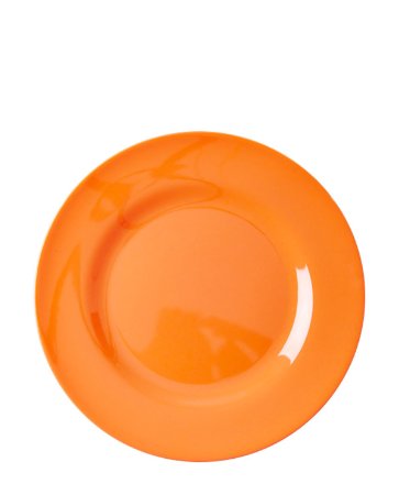 Rice Melamine Plate in Orange