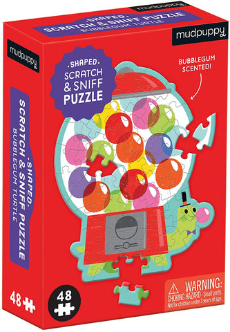Mudpuppy Mini Puzzle Scratch & Sniff Bubblegum 48 Piece