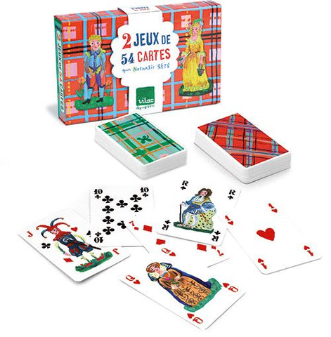 Vilac 2 Jeux de 54 Cartes Decks of Cards